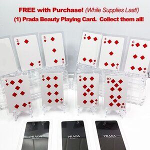 Prada Beauty Playing Cards- Diamonds FREE card W/any purchase from my live show!